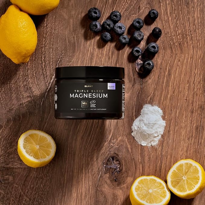 Triple Sleep Magnesium L-Threonate Powder w. Apigenin, L-Theanine + Melatonin - Magtein Magnesium L Threonate Supplement - High Strength Magnesium for Deep Sleep & Calm Natural Sleep Aid for Adults
