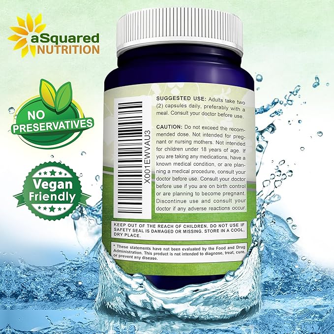 aSquared Nutrition DIM Supplement 300mg Plus BioPerine - 200 Veggie Capsules - Diindolylmethane DIM Max Strength Pills to Support Estrogen Metabolism & Balance, Menopause Relief, PCOS, Hormonal Acne