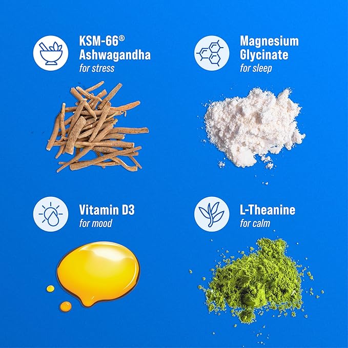 Supercalm Powdered Drink Mix, Strawberries & Cream, L Theanine, Ksm-66 Ashwagandha, Magnesium Glycinate, Vitamin D 3, Supplements for Relaxation & Focus, Natural, No Sugar, Non GMO, 30 Srvgs